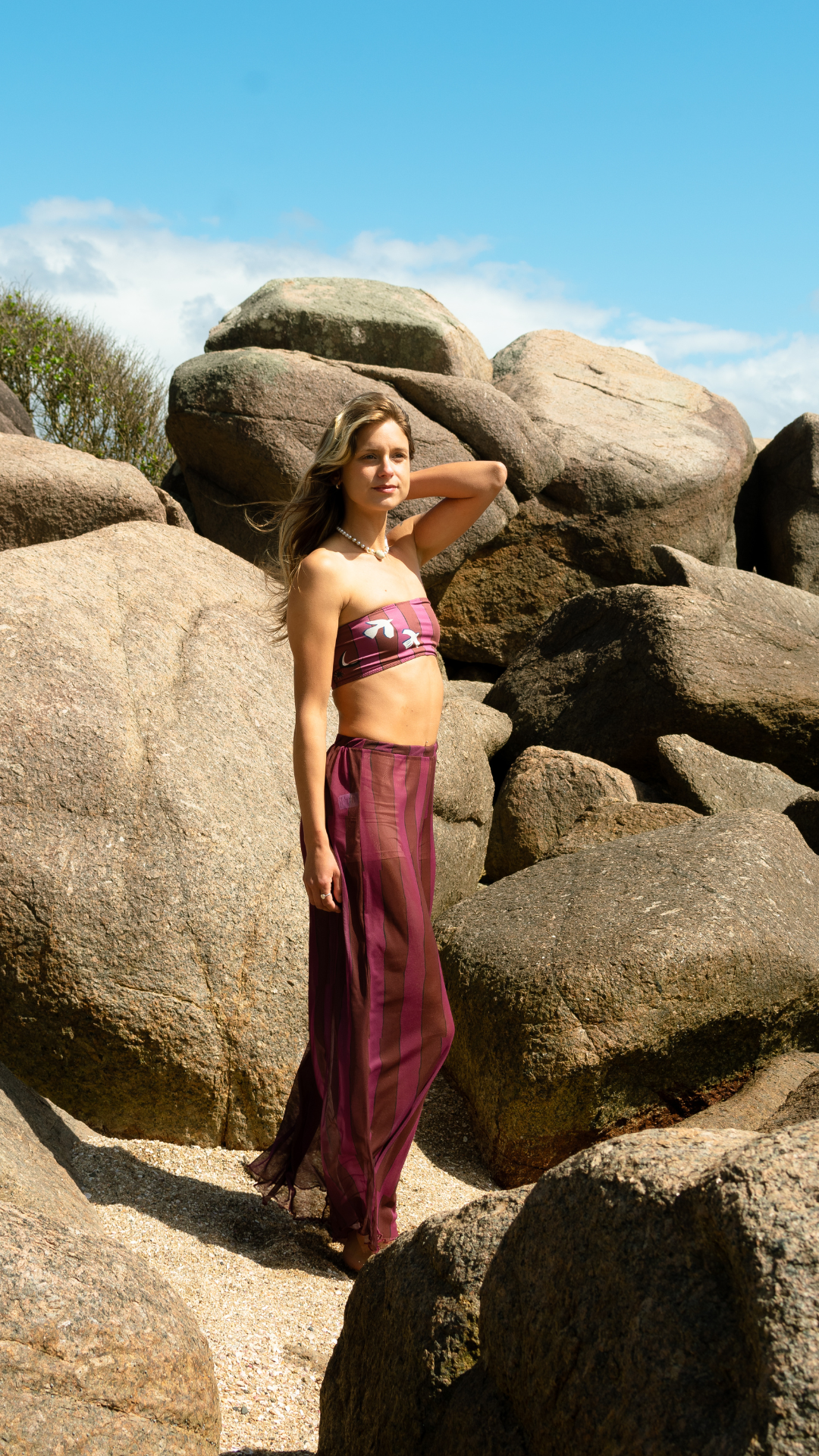 Calça Pantalona Tule | Print Danço com a Brisa