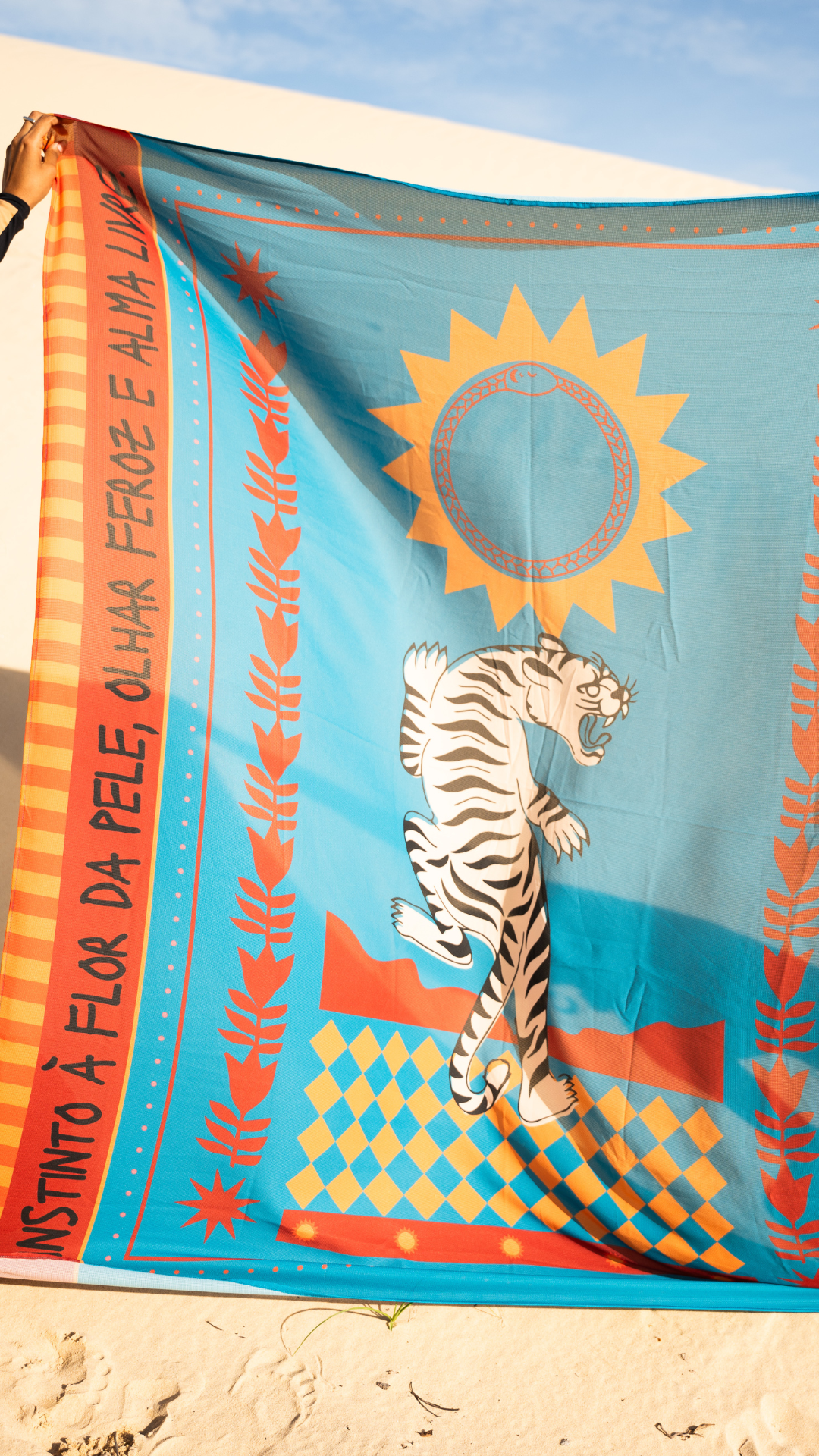 Máxi Lenço | Print Instinto à Flor da Pele