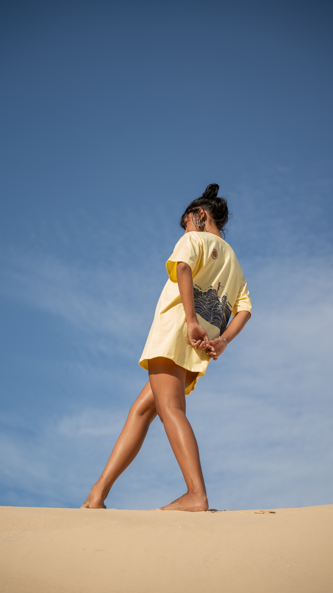 Camiseta Feitas de Mar Surf | Cor Amarelo