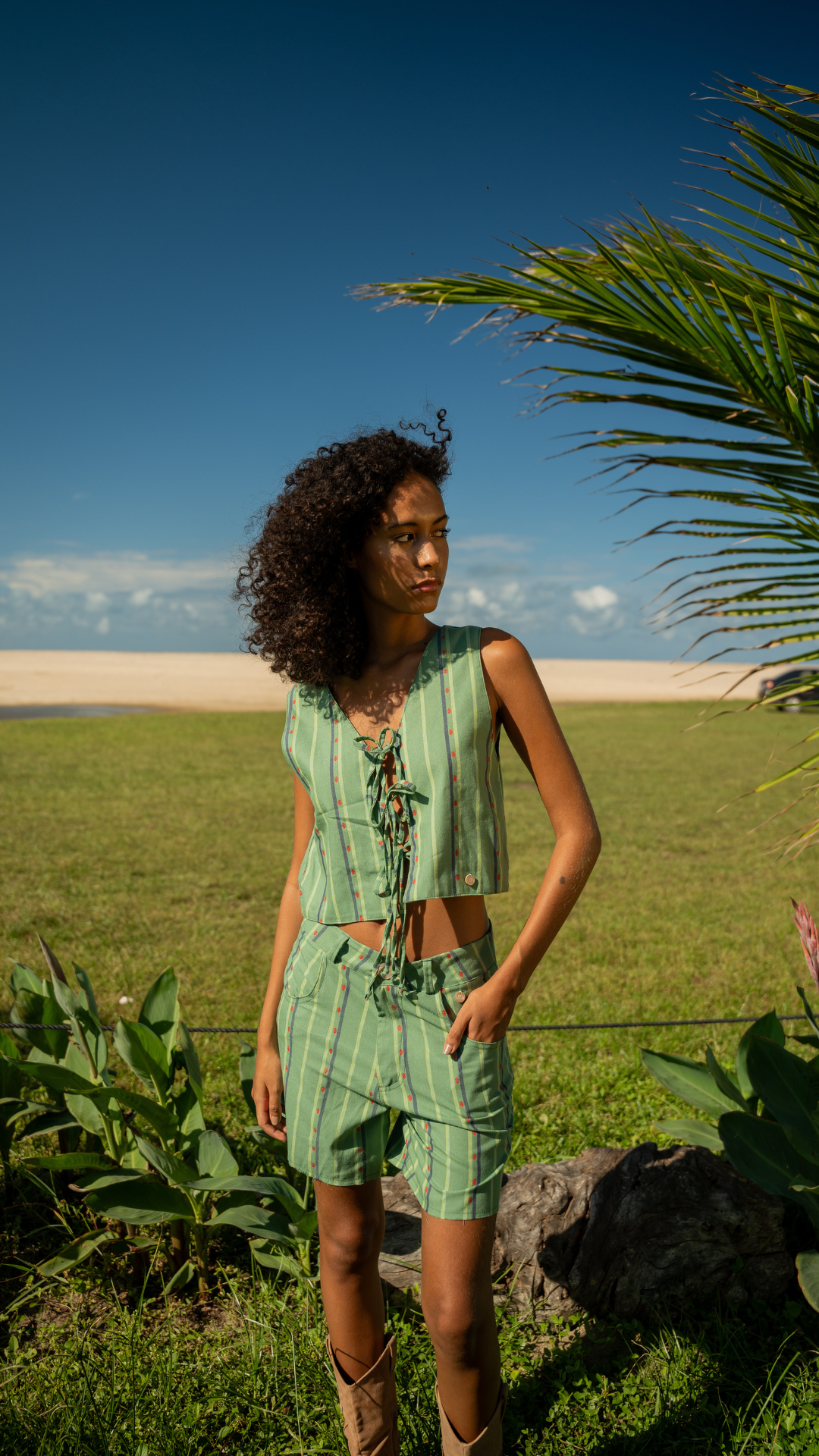 Blusa Nós Linho | Cor Amarante