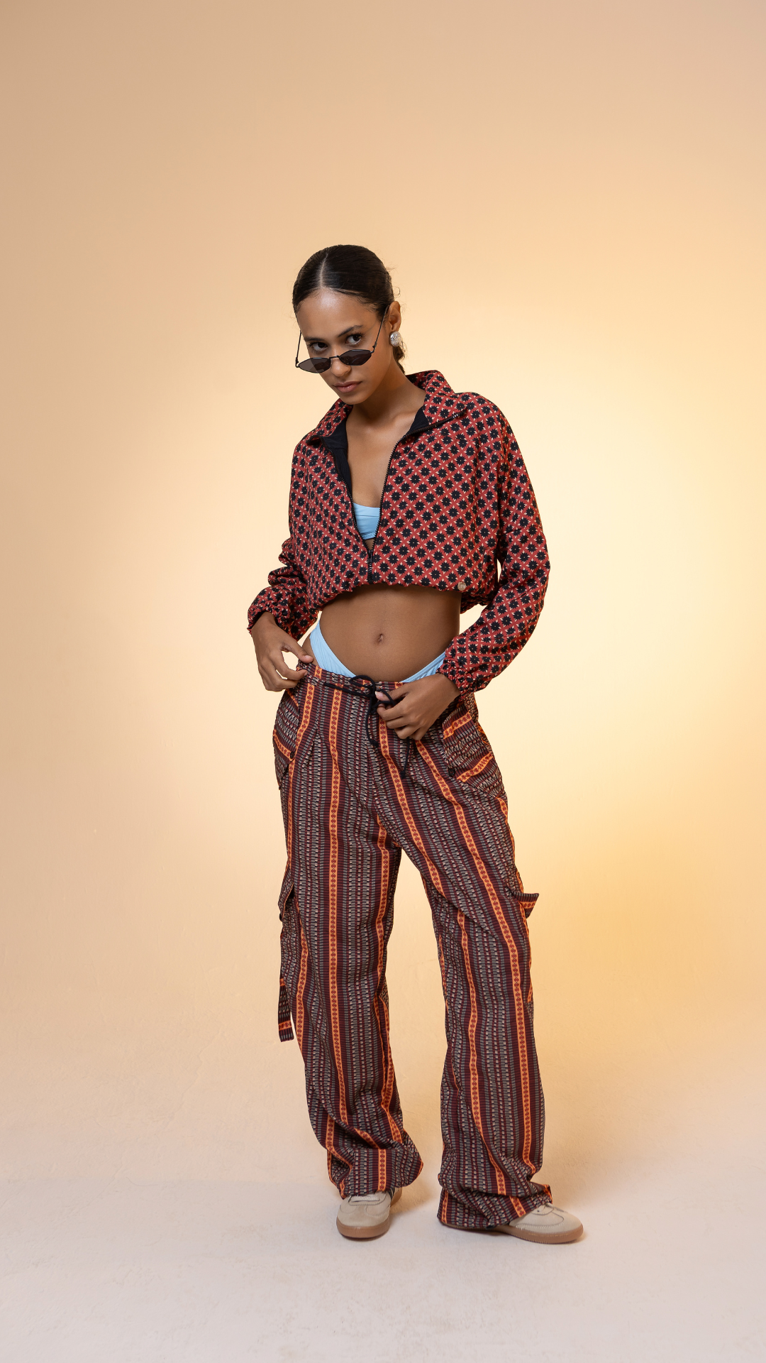 Calça Cargo Aqualeve | Print Flor do Amarante