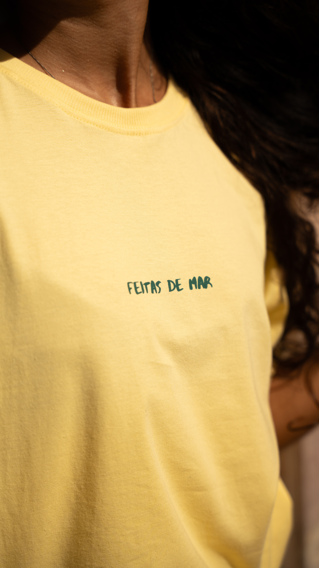 Camiseta Feitas de Mar Kite | Cor Amarelo