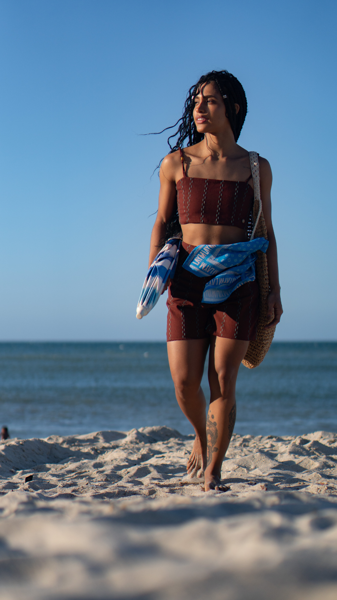 Bermuda Linho | Cor Marrom Mar