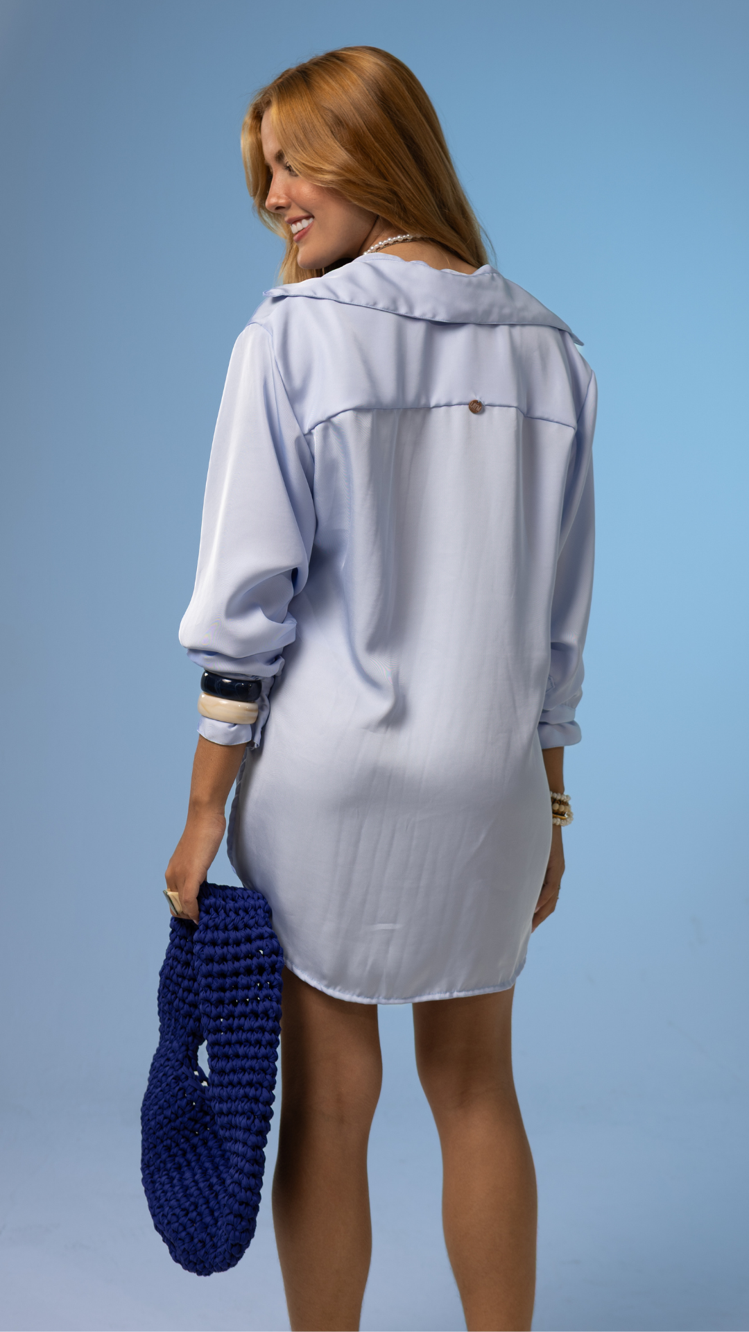 Camisa Sasha | Cor Céu de Mar