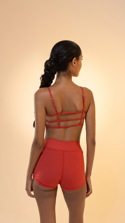 Mini Short Power Flex | Cor Argila