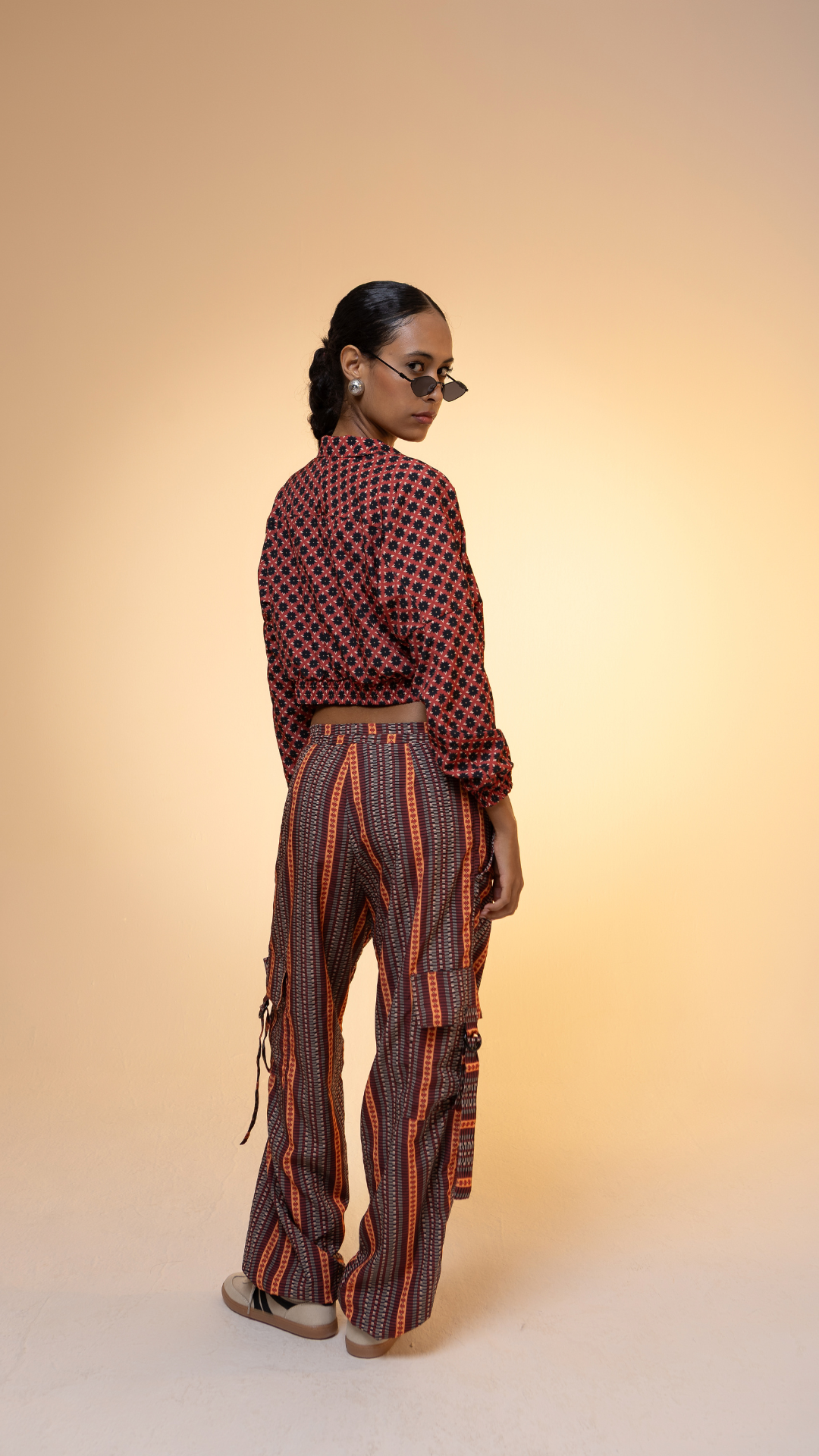 Maxi Jaqueta Cropped Aqualeve | Print Flor do Amarante
