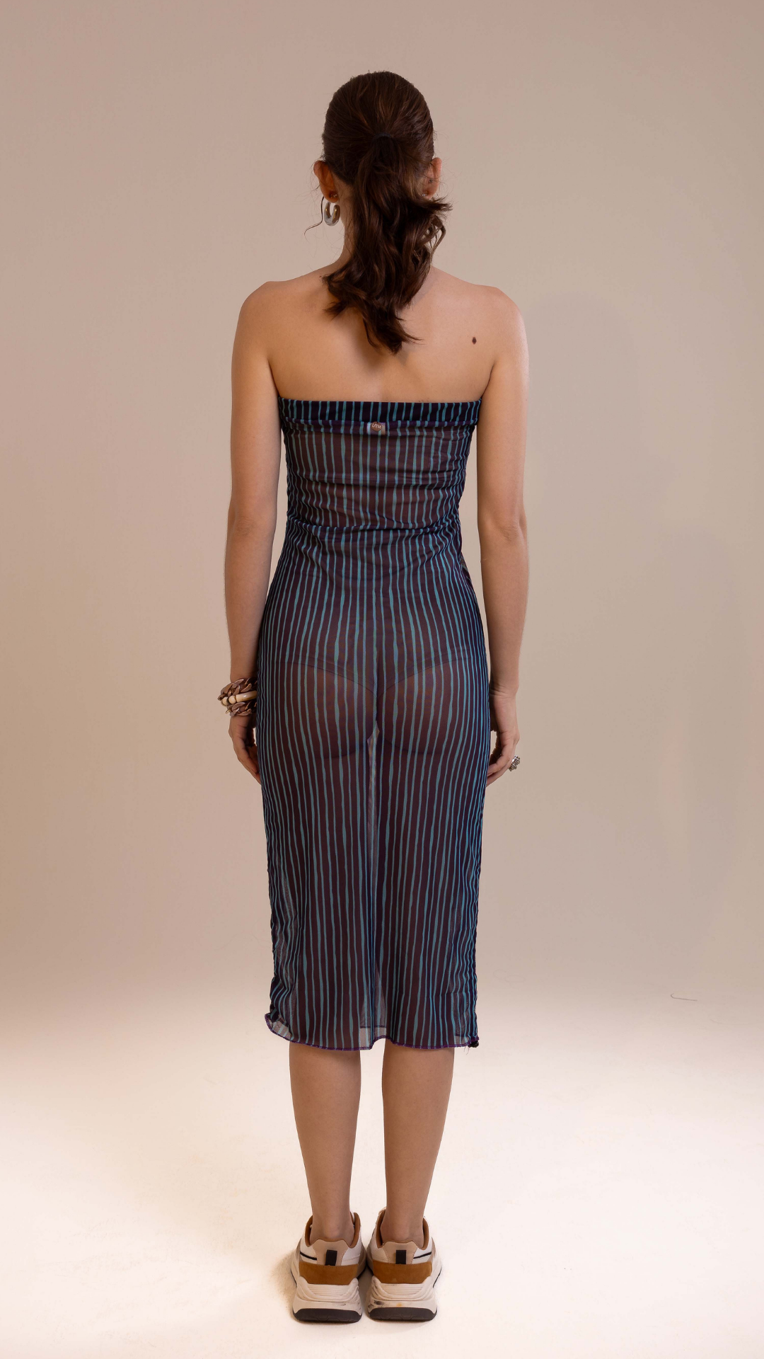 Vestido Saia TQC Tule  | Print Altamaré Oceano Violeta