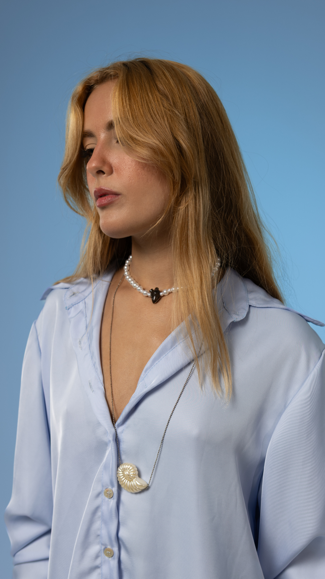 Camisa Sasha | Cor Céu de Mar