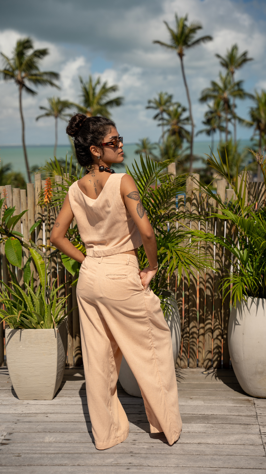 Pantalona Linho | Cor Dunas