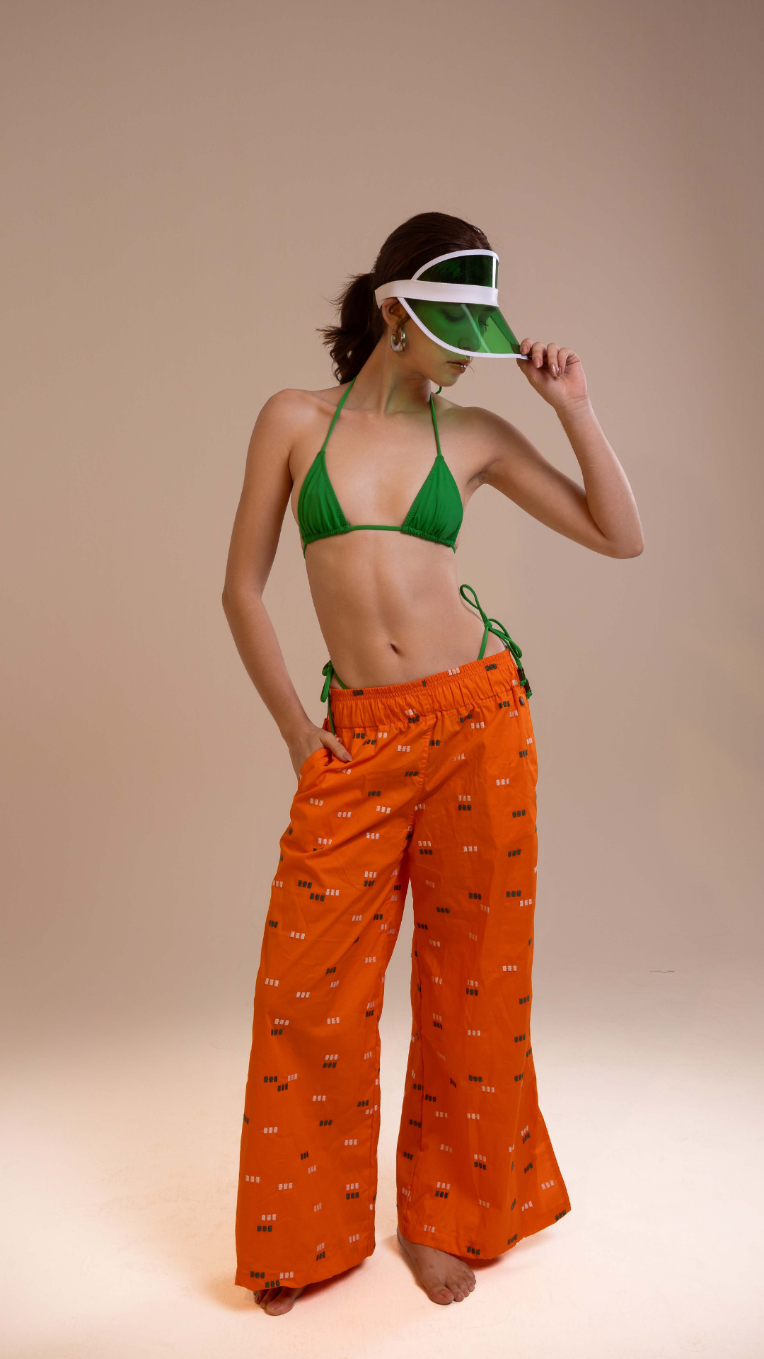 Top Cortininha | Cor Verde Oceano Violeta