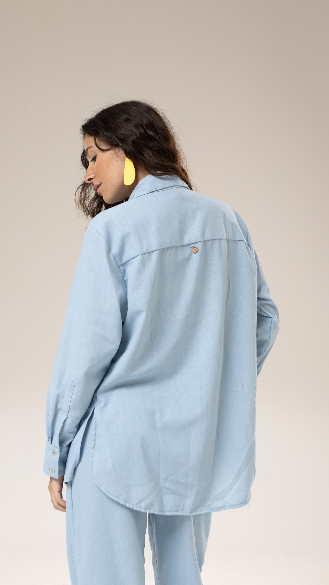 Camisa Sasha Linho | Cor Blue Key