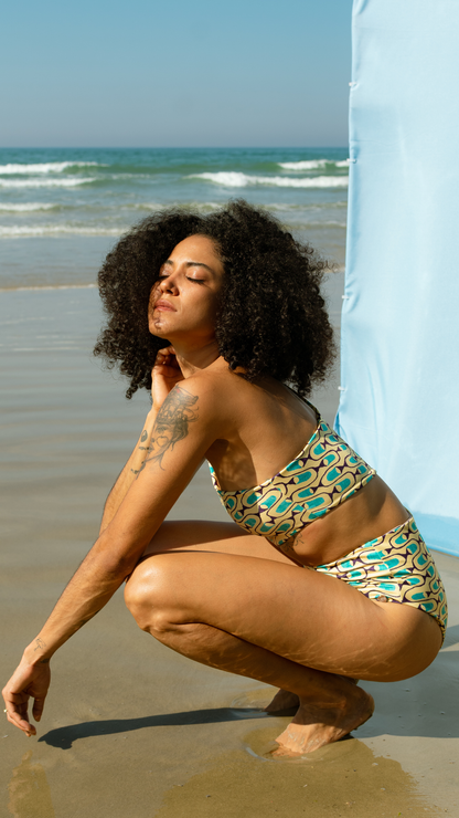 Maiô Um Ombro Só | Print Cardume Luminar