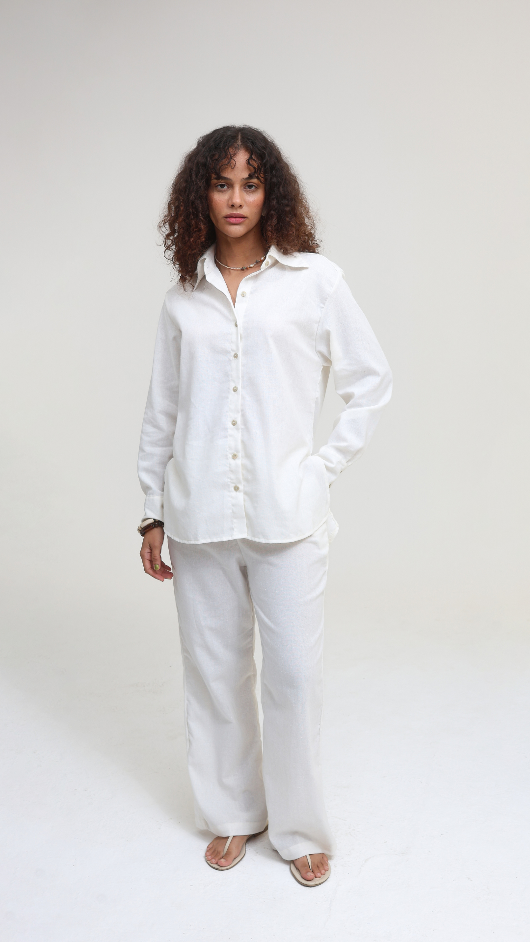 Calça Alfaiataria Linho | Cor Sal