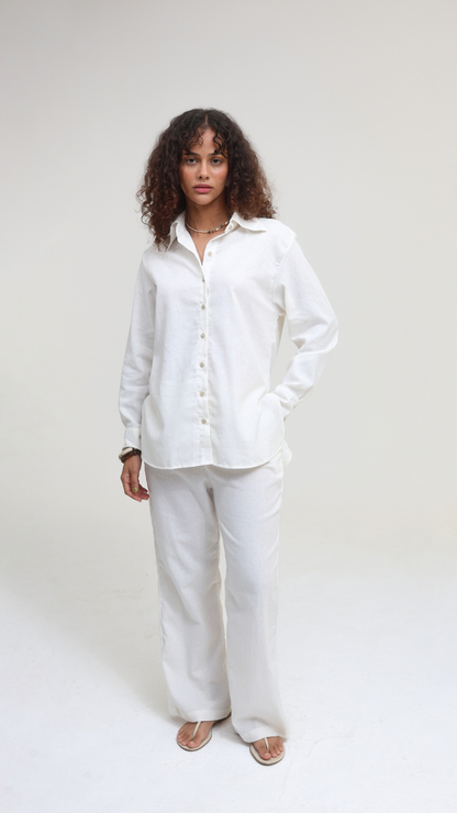 Calça Alfaiataria Linho | Cor Sal