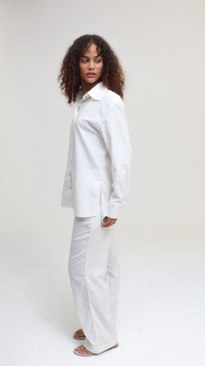 Calça Alfaiataria Linho | Cor Sal