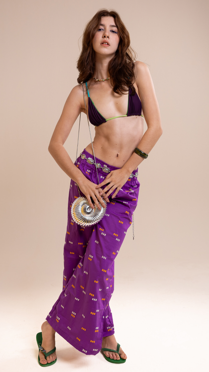 Calça Lua | Cor Código do Mar Oceano Violeta