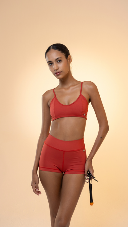 Mini Short Power Flex | Cor Argila