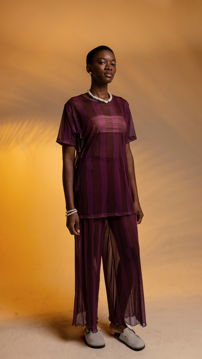 Calça Pantalona Tule | Print Danço com a Brisa