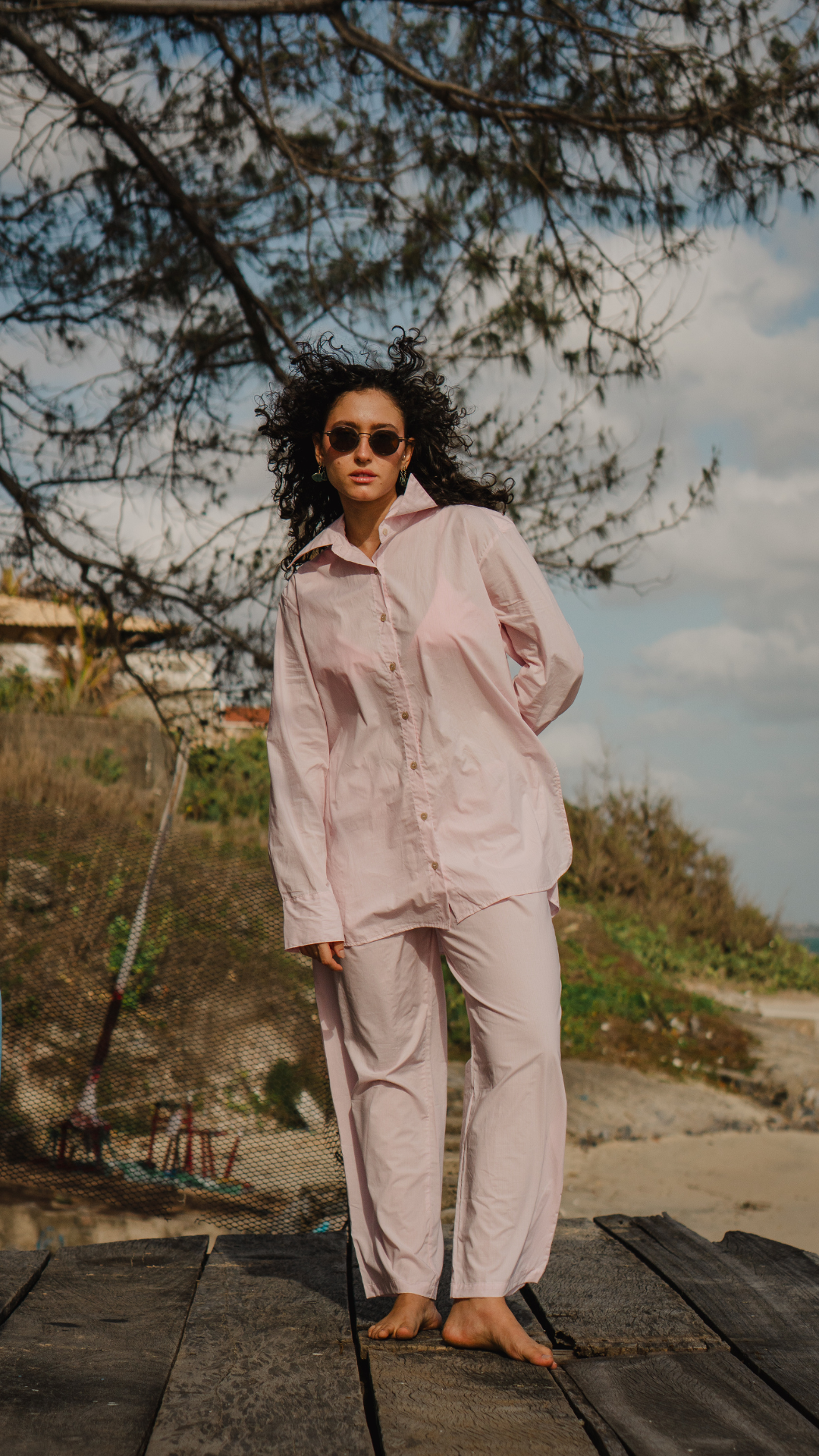 Calça Mari Mari Tricoline | Cor Verão Solar