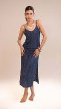Vestido Midi Tule | Print Altamaré Oceano Violeta