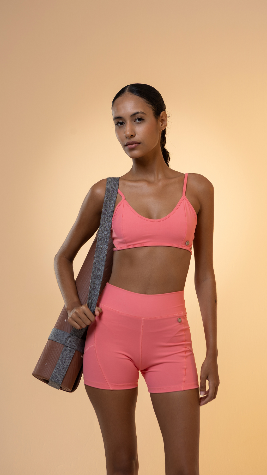 Short Biker Power Flex | Cor Coral