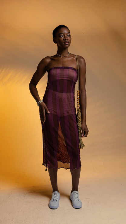 Vestido Saia TQC Tule  | Print Danço com a Brisa