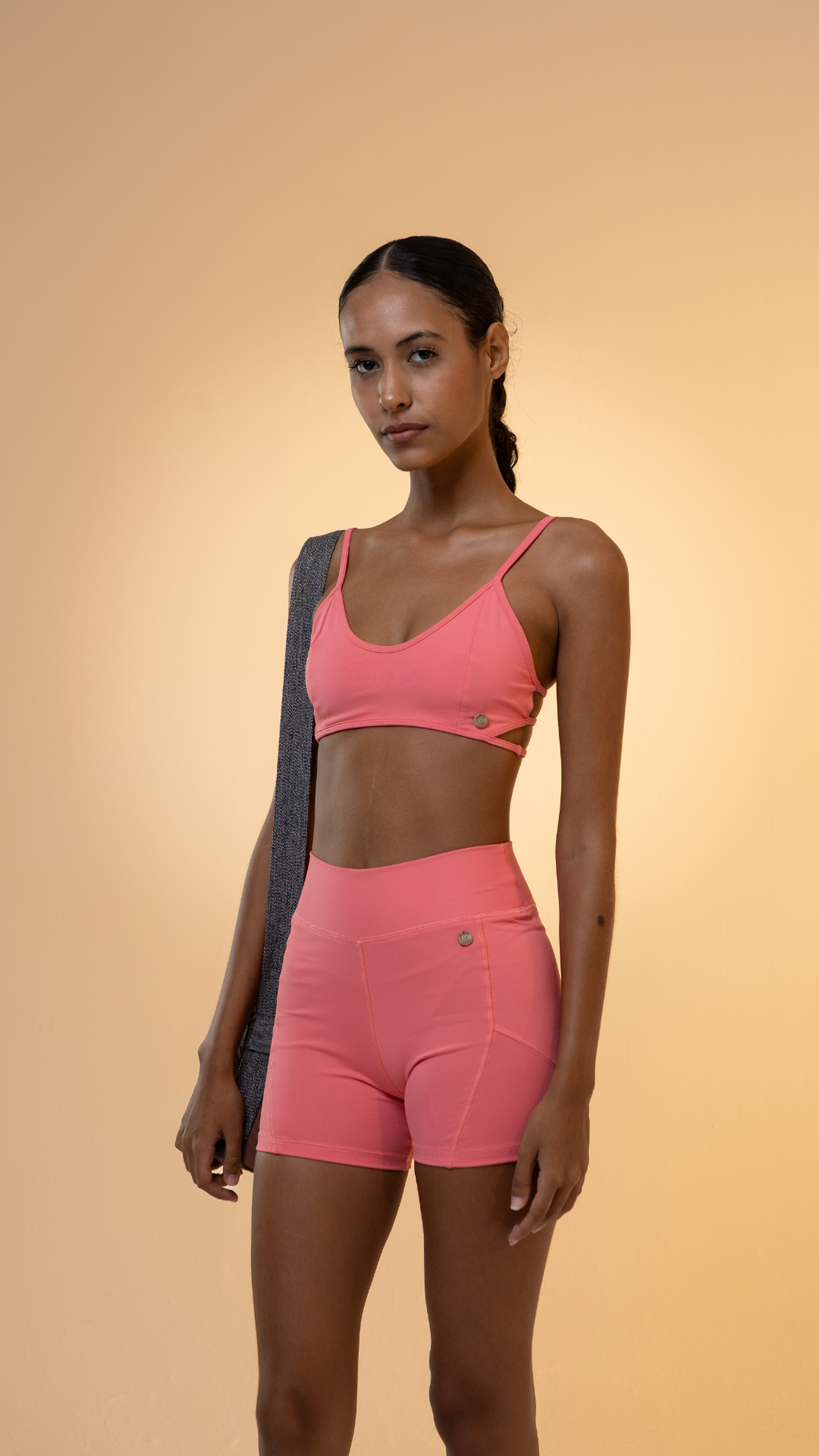 Short Biker Power Flex | Cor Coral