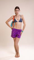 Short Lua | Print Cor Código do Mar Oceano Violeta