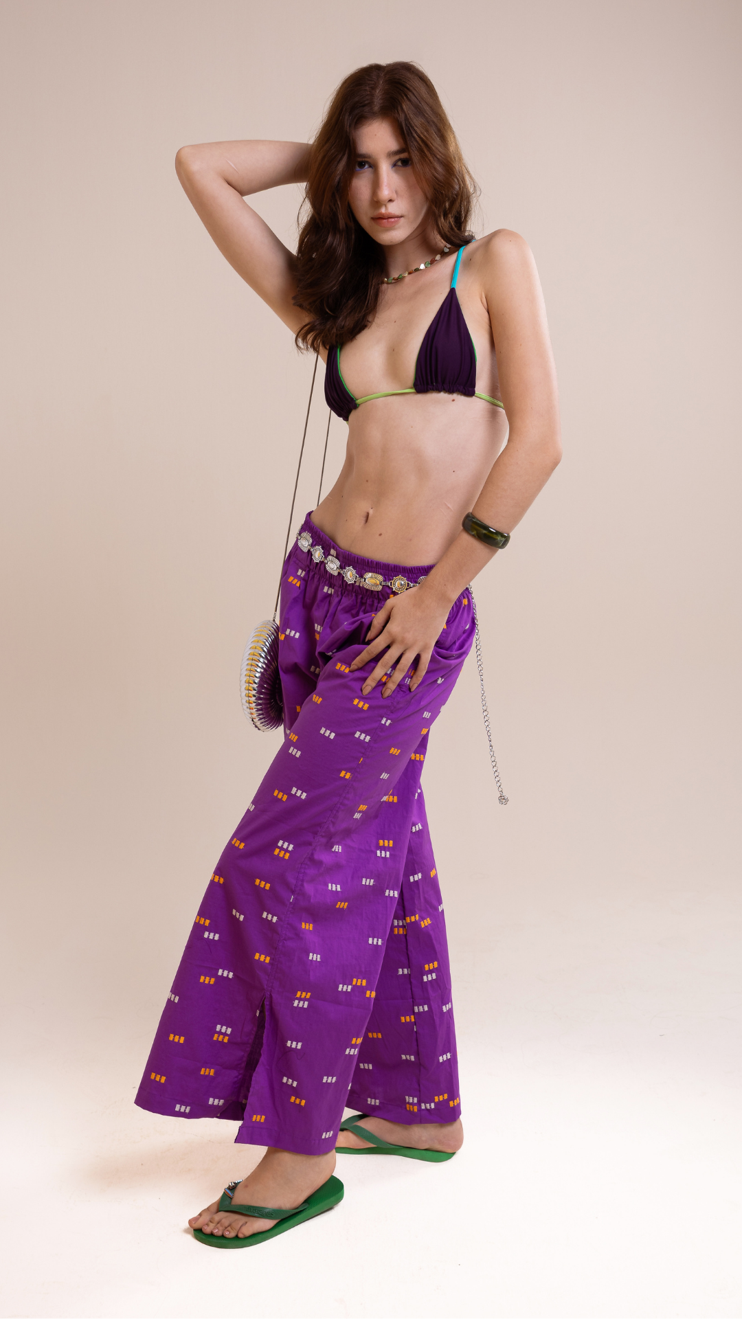 Calça Lua | Cor Código do Mar Oceano Violeta