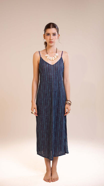 Vestido Midi Tule | Print Altamaré Oceano Violeta