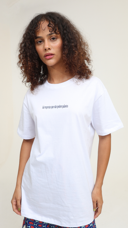 Camiseta Escute o Mar | Cor Branca