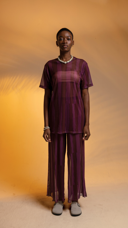 Calça Pantalona Tule | Print Danço com a Brisa