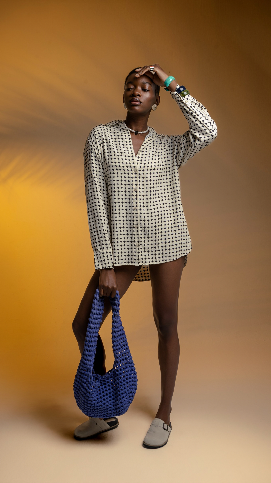 Camisa Sasha Viscose | Print Mar de Poás