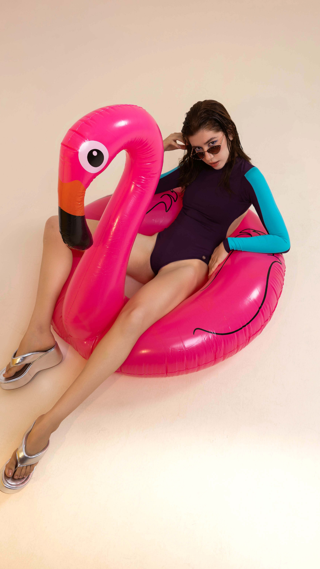 Maiô Manga Longa | Cor Oceano Violeta