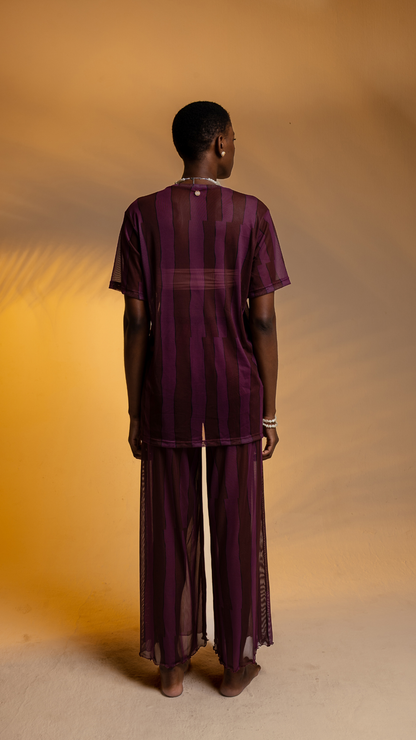 Calça Pantalona Tule | Print Danço com a Brisa