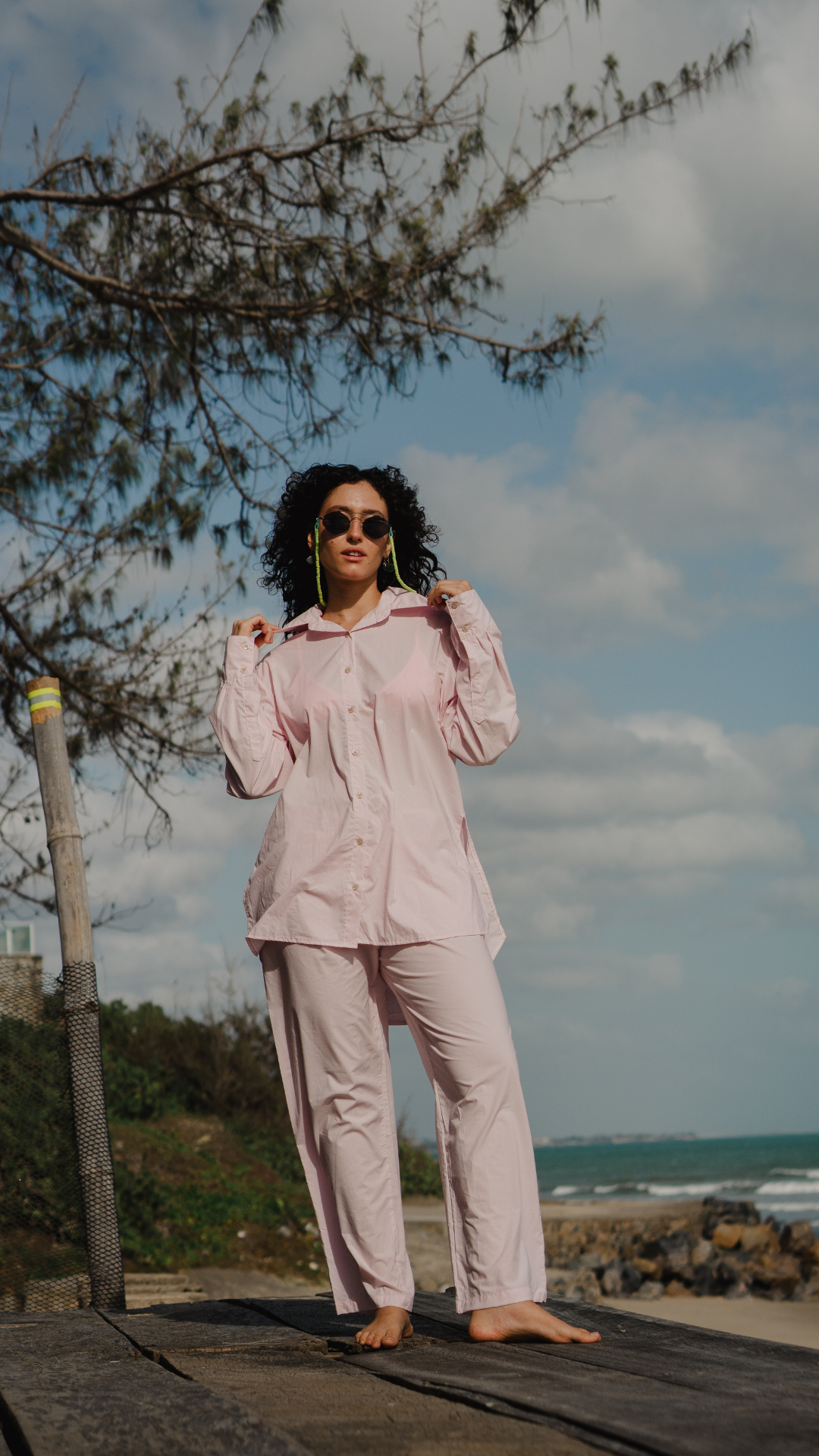 Calça Mari Mari Tricoline | Cor Verão Solar