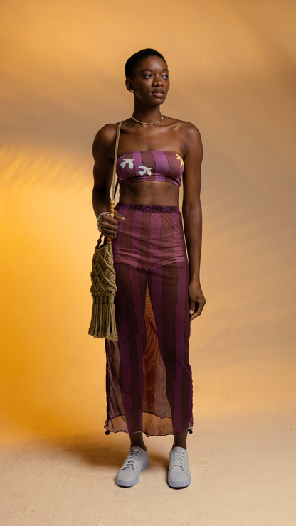 Vestido Saia TQC Tule  | Print Danço com a Brisa