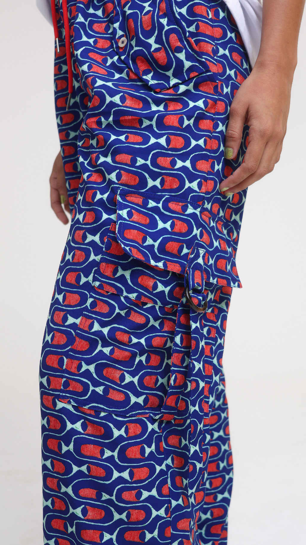 Calça Cargo Aqualeve | Print Cardume Profundo