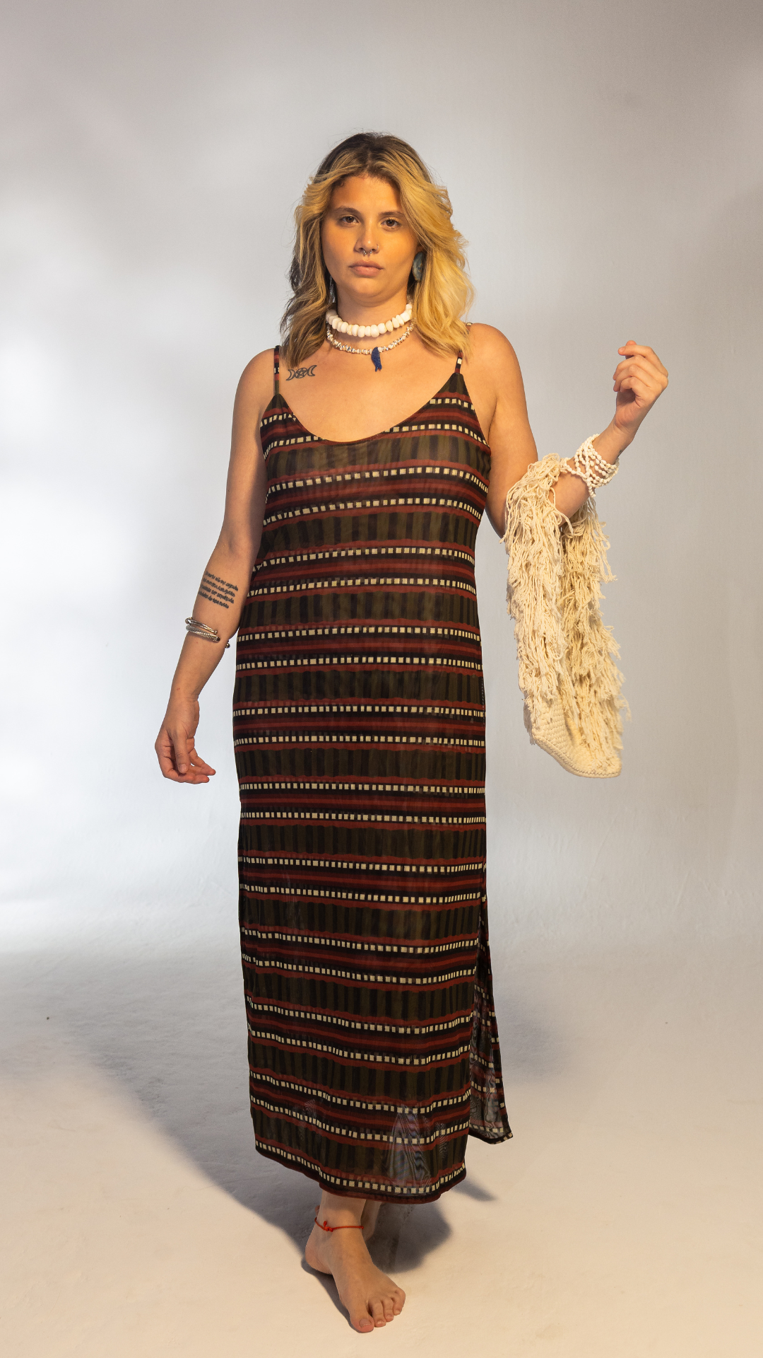 Vestido Midi Tule | Print Combu