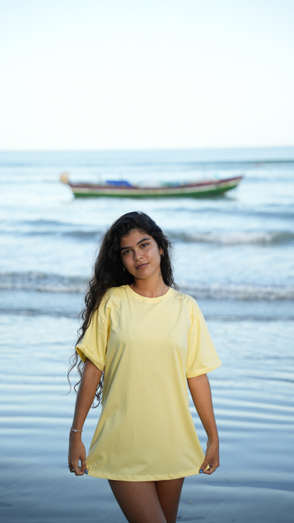 Camiseta Florescer  | Cor Amarelo Manteiga