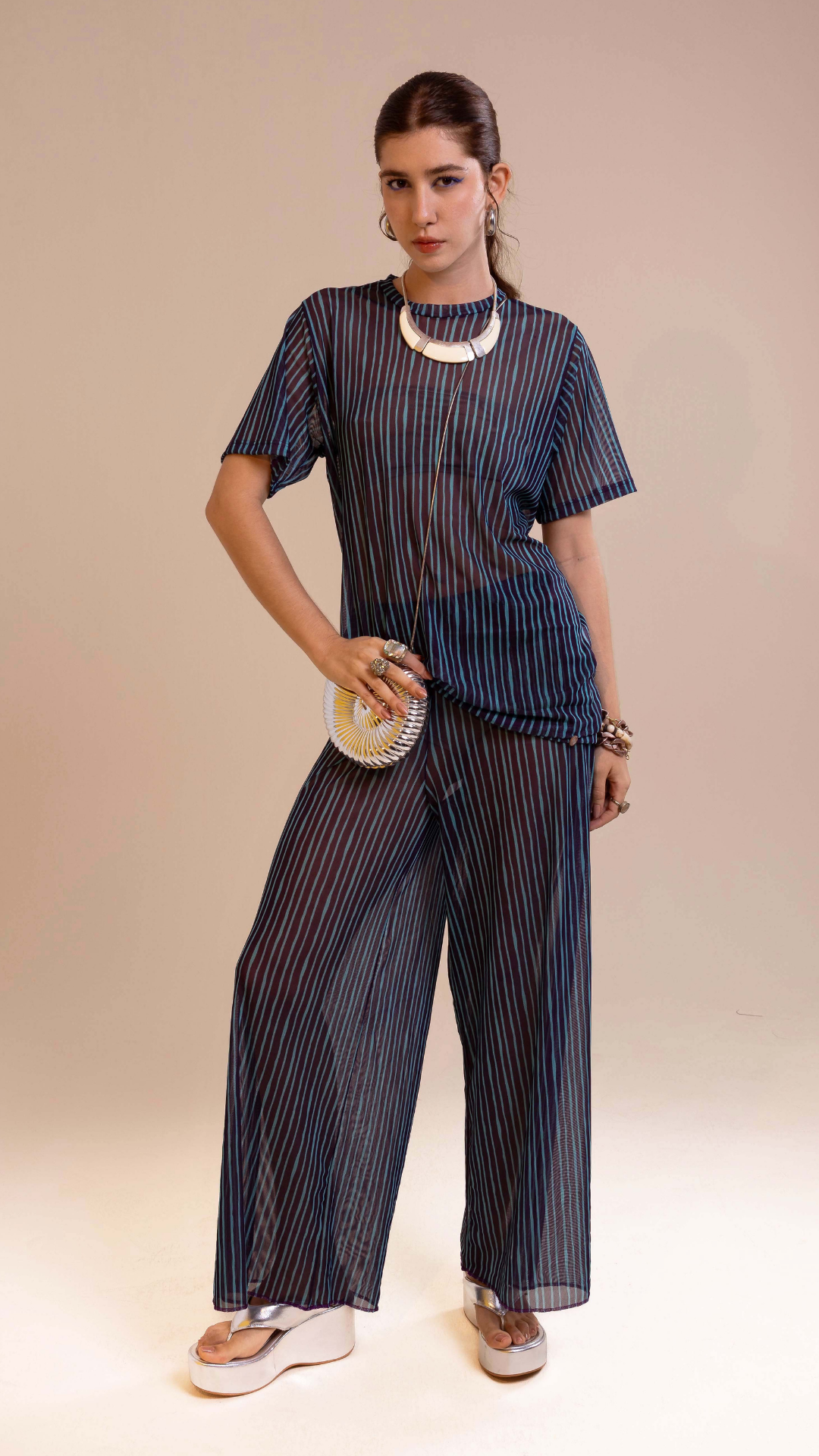 Camiseta Tule | Print Altamaré Oceano Violeta