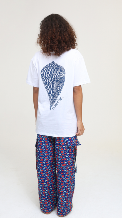 Camiseta Escute o Mar | Cor Branca