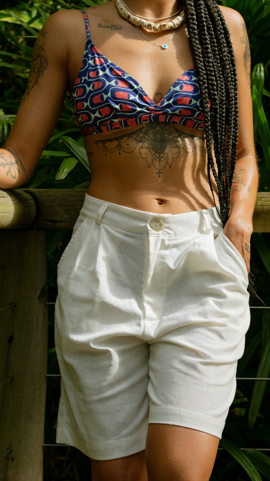 Bermuda LongLine Pantalona Linho | Cor Sal