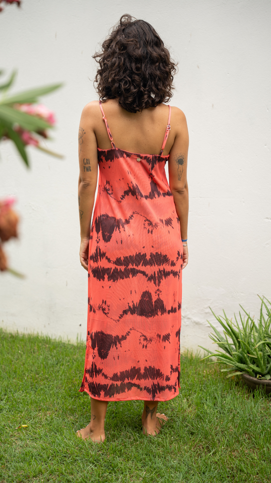 Vestido Midi Tule | Cor Tie Dye Solar