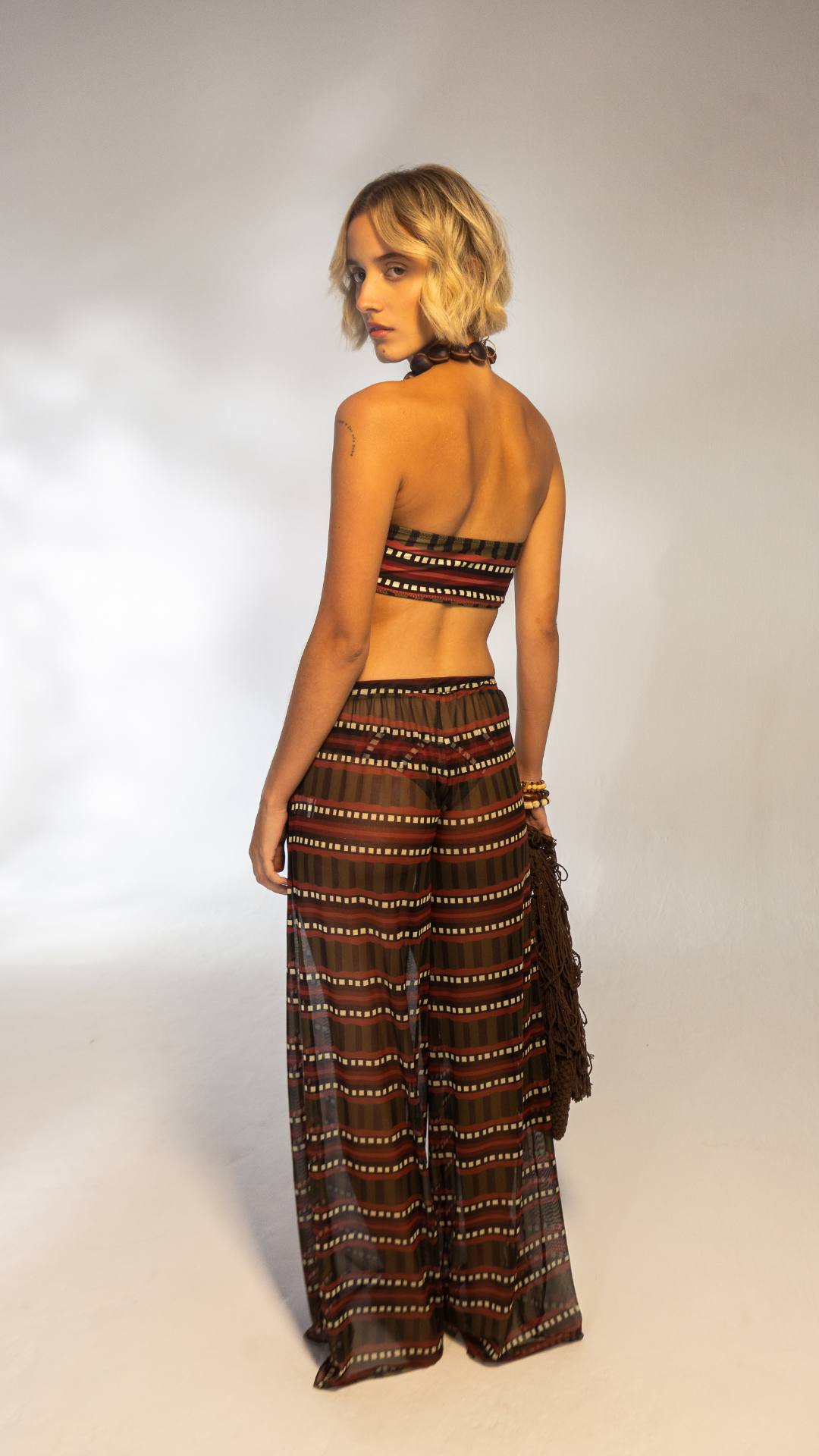 Calça Pantalona Tule | Print Combu