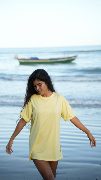 Camiseta Florescer  | Cor Amarelo Manteiga