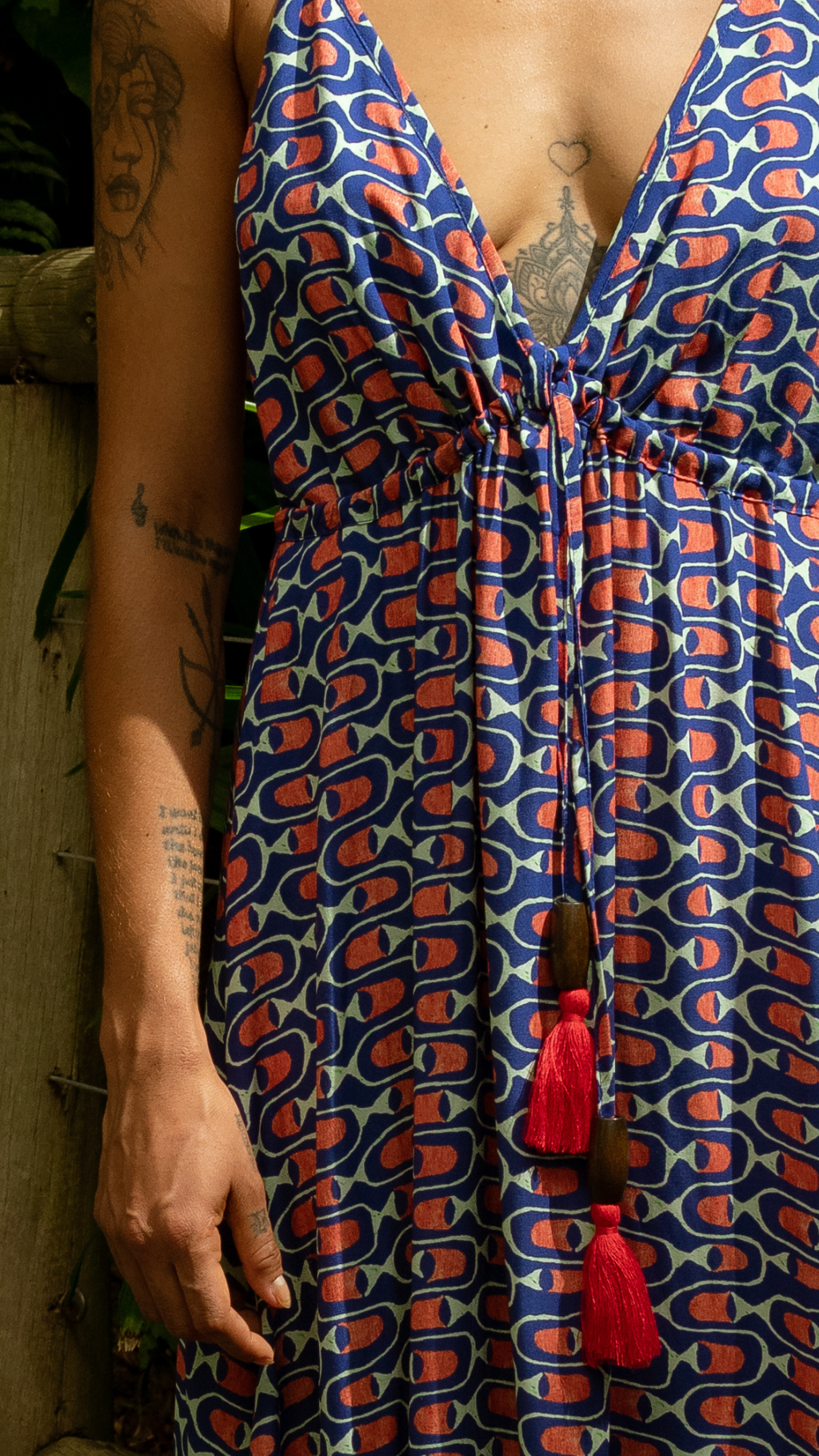 Vestido Buho | Print Cardume Profundo