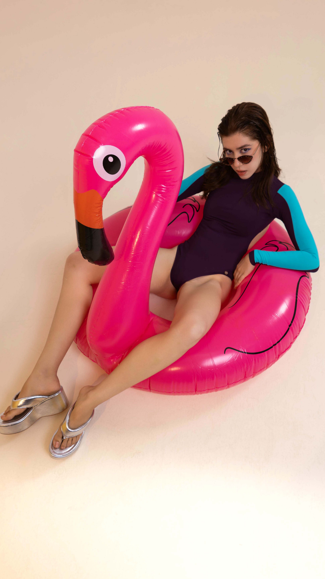 Maiô Manga Longa | Cor Oceano Violeta