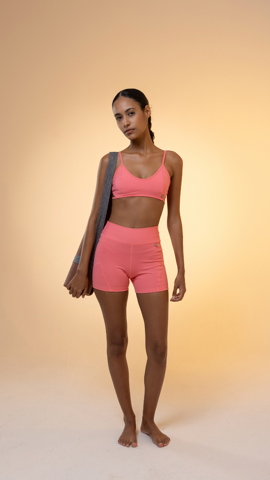 Short Biker Power Flex | Cor Coral