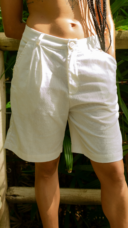 Bermuda LongLine Pantalona Linho | Cor Sal